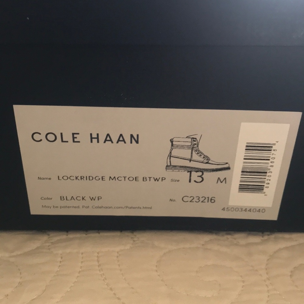 Cole Haan Lockridge Mctoe Boot Size 13